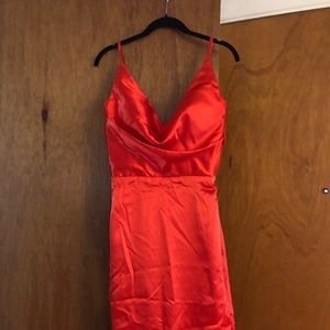 Satin Homecoming Gown